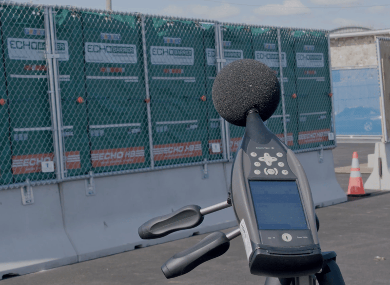 Image of calibrated sound meter